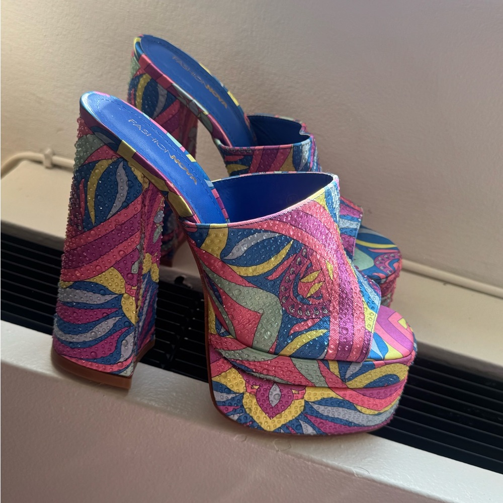 Colorful Platform Heels